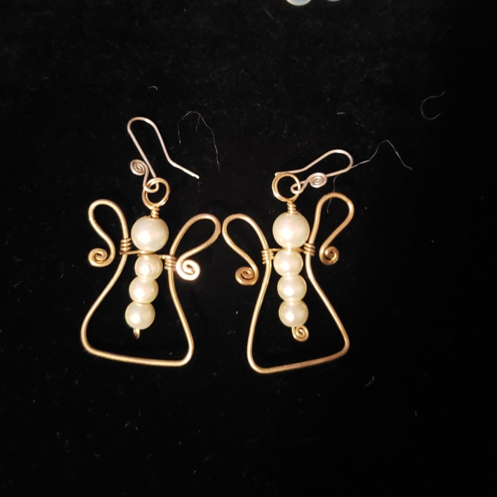 Angel earrings